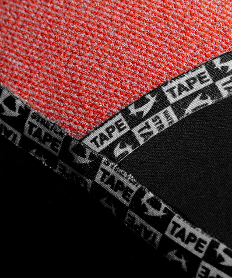 <p>Waterproof stretch taping critical areas</p>